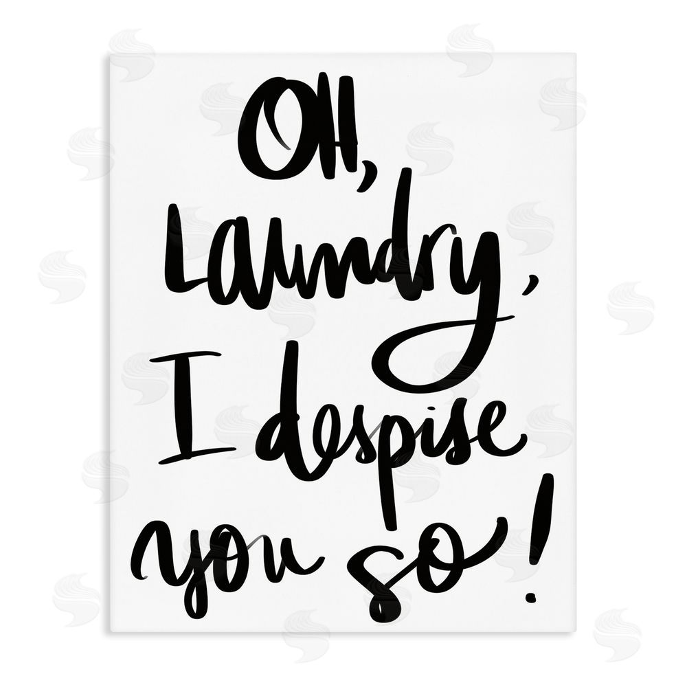 Sundance Graphics Laundry I Despise You Canvas Wall Art Print