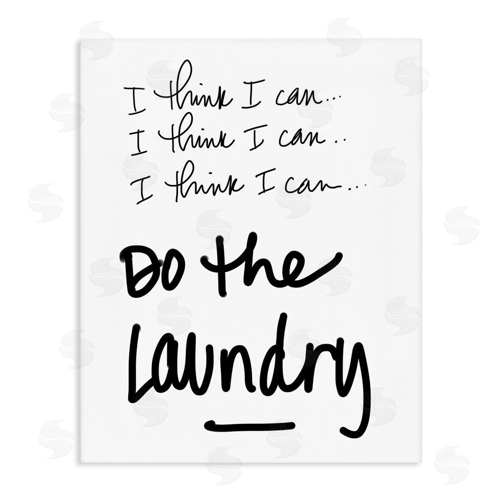 Sundance Graphics Think I Can Do Laundry Canvas Wall Art Print
