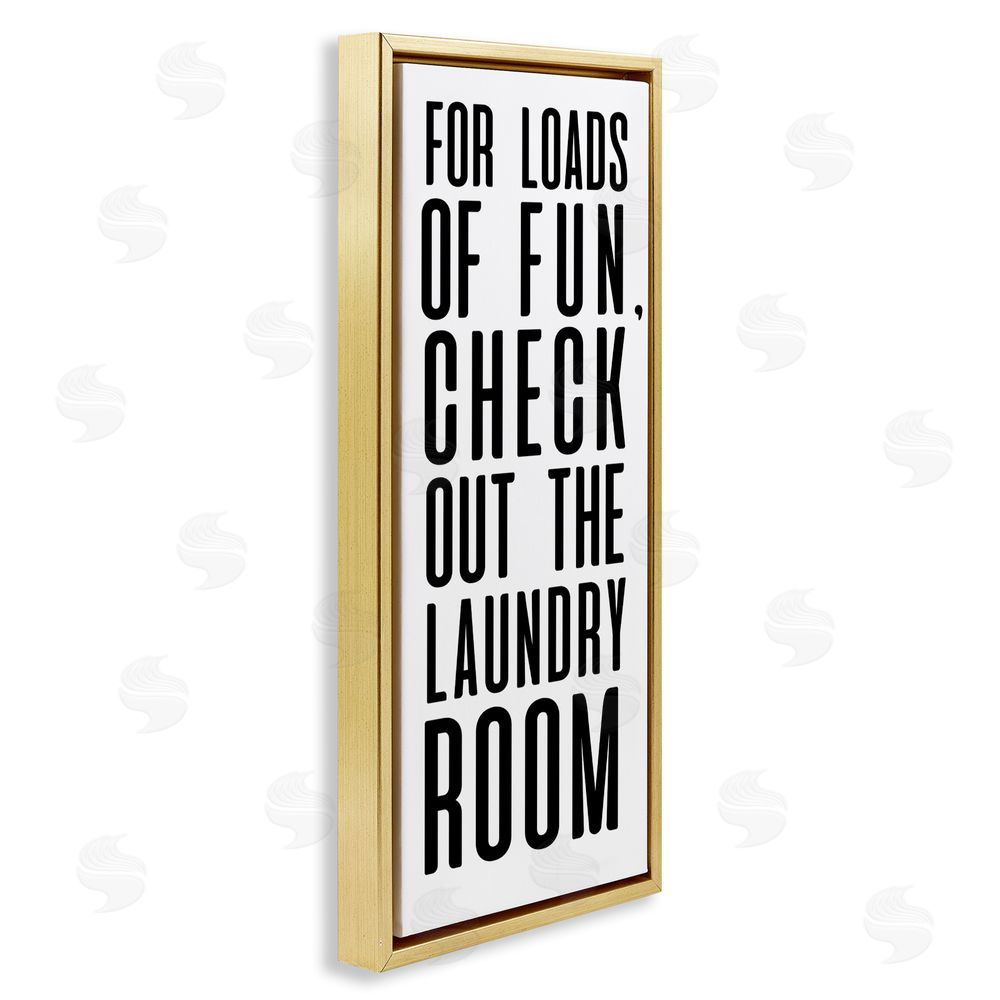 Sundance Graphics For Loads Of Fun Gold Floating Frame Canvas Wall Art Print