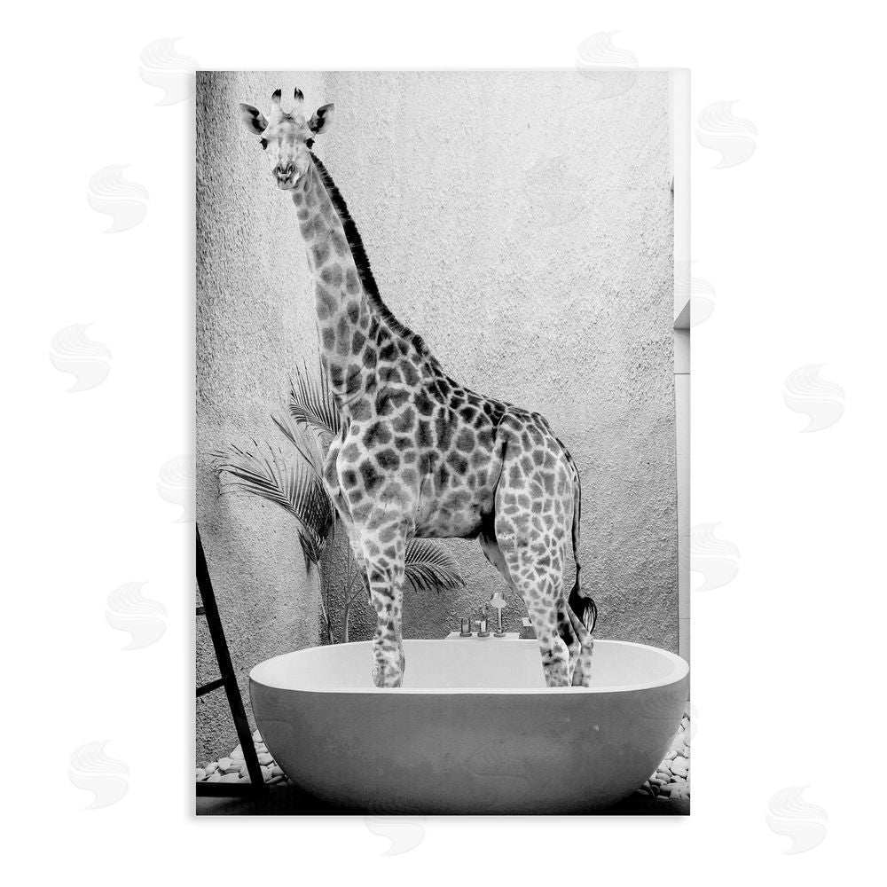 Sundance Graphics Safari Bath Standing Tall Canvas Wall Art Print