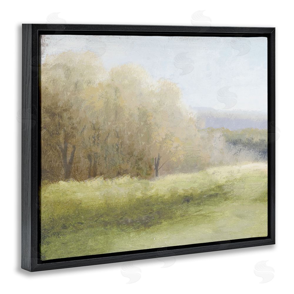 Sundance Graphics Within a Familiar Place Landscape Black Floating Frame Canvas Wall Art Print