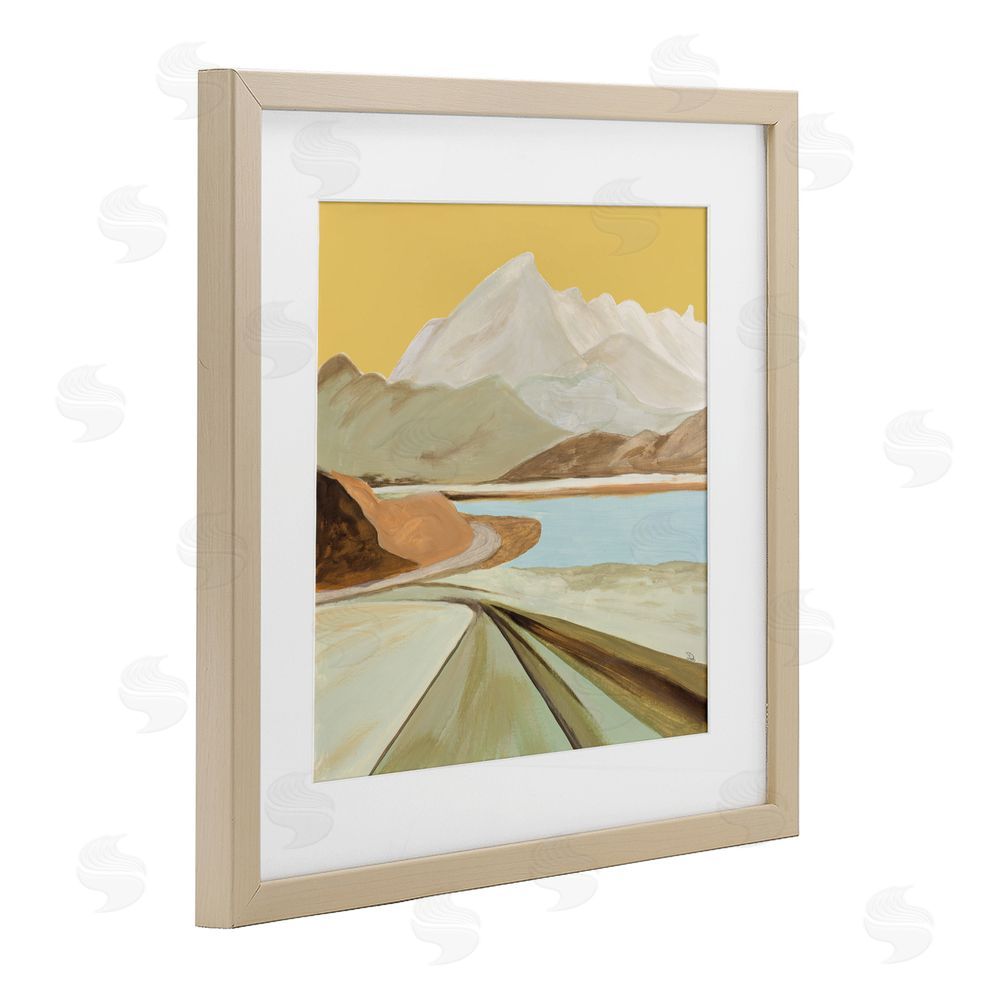 Sundance Graphics Retorno Mountain Sunrise Birch Framed Print Under Glass Wall Art