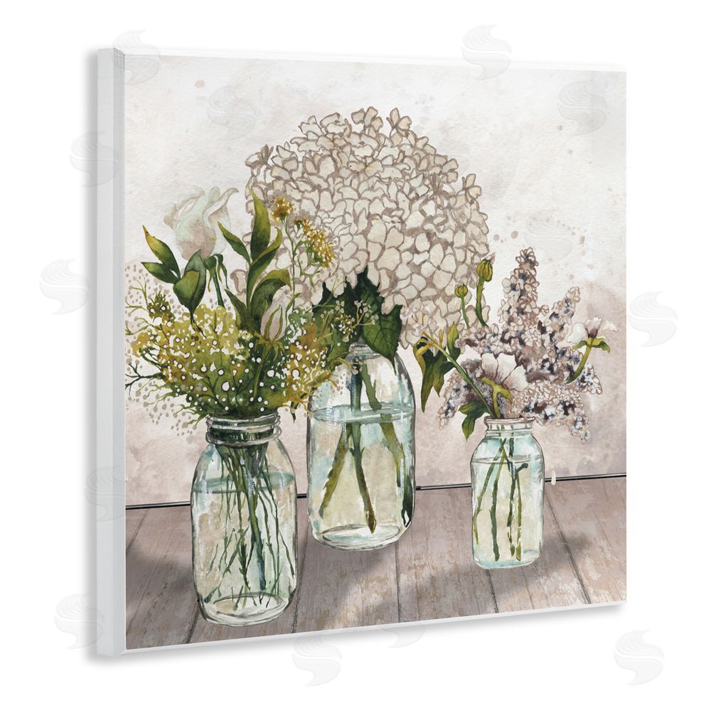 Sundance Graphics Jars Of Wildflowers Wall Plaque Printed Art