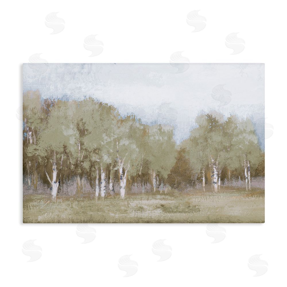 Sundance Graphics Autumn Greens Tranquil Trees Canvas Wall Art Print