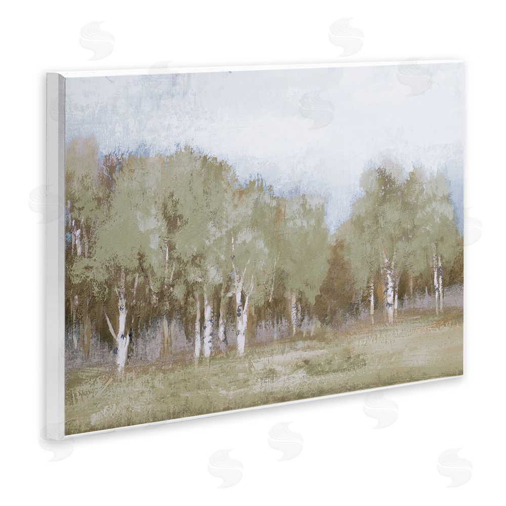 Sundance Graphics Autumn Greens Tranquil Trees Wall Plaque Printed Art