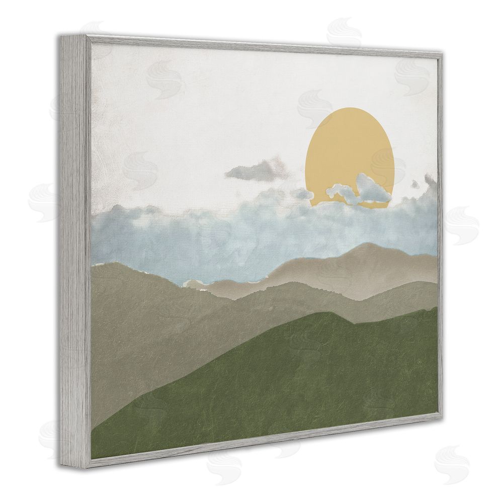Sundance Graphics Earthen Dreams Sunrise Gray Framed Giclee Wall Art Print