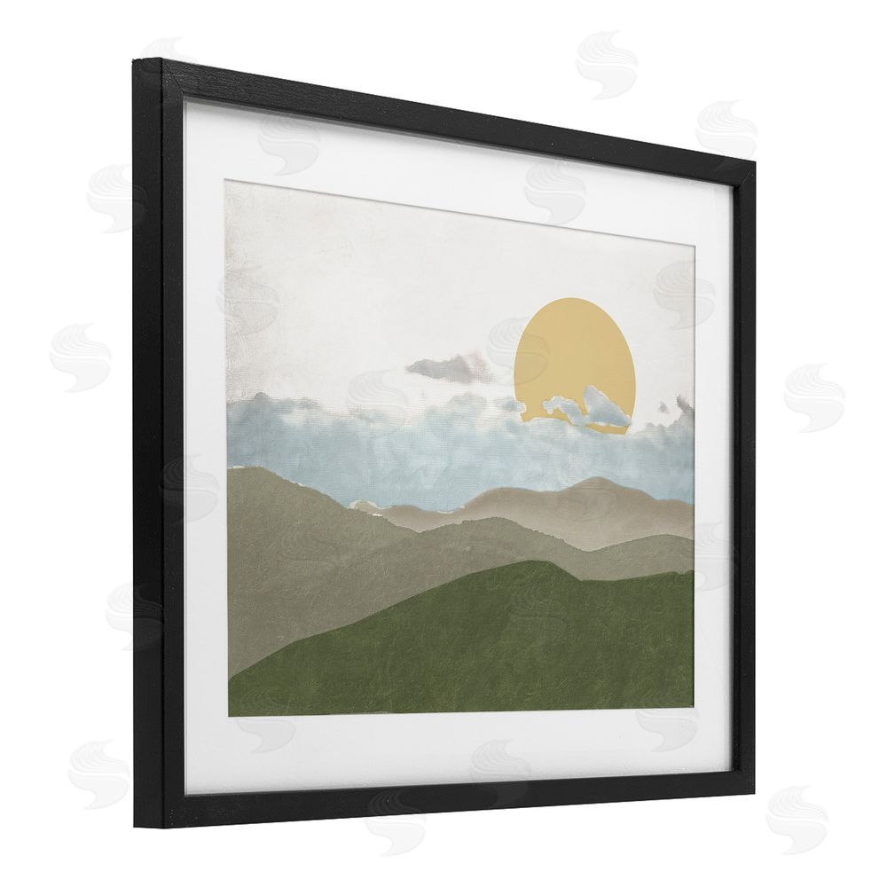 Sundance Graphics Earthen Dreams Sunrise Black Framed Print Under Glass Wall Art