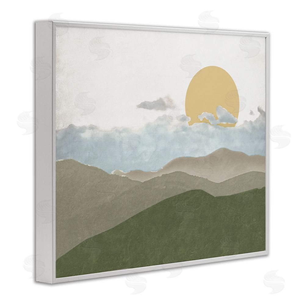 Sundance Graphics Earthen Dreams Sunrise White Framed Giclee Wall Art Print