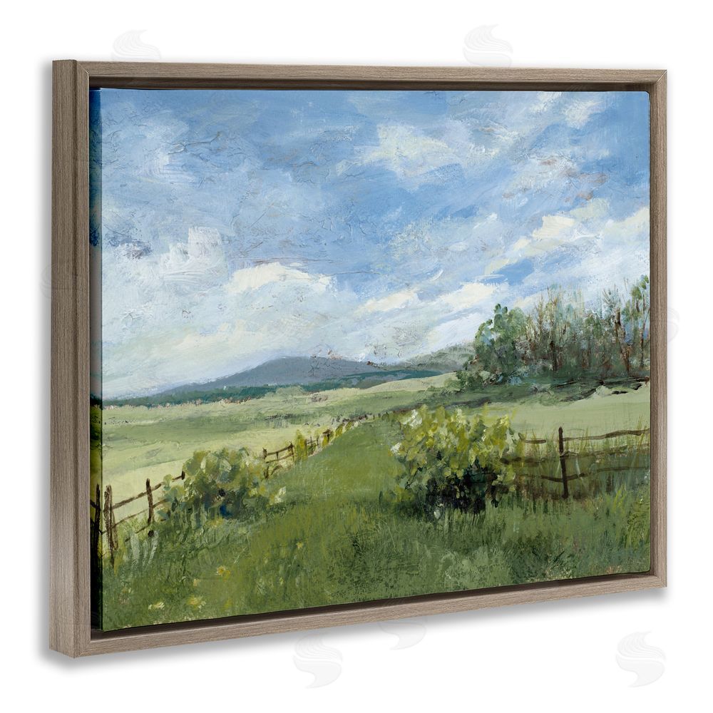 Lanie Loreth Thank You Nature Landscape Brown Floating Frame Canvas Wall Art Print