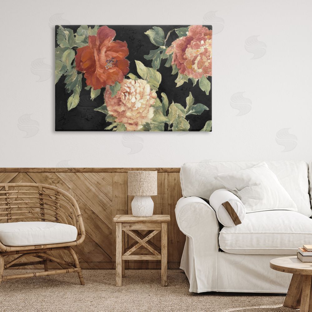 Sundance Graphics Beauty of the Red Blossom Canvas Wall Art Print in Room