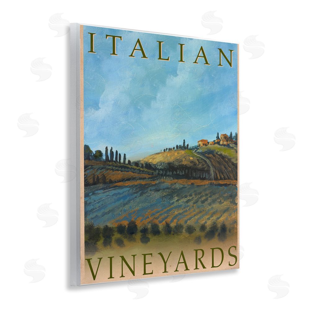 Sundance Graphics Italian Vineyards Vintage Poster Wall Plaque Printed Art