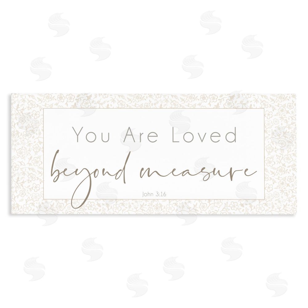 Sundance Graphics Minimal Loved Beyond Measure Canvas Wall Art Print