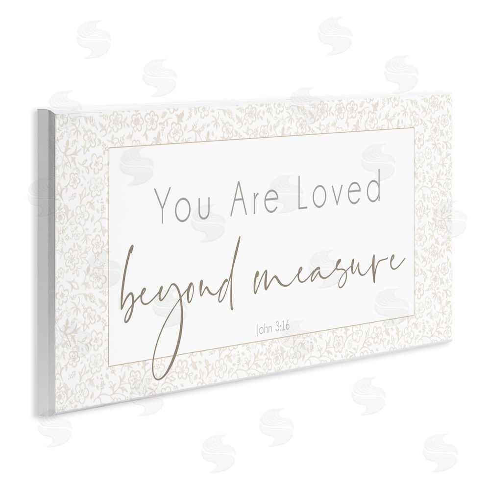 Sundance Graphics Minimal Loved Beyond Measure Wall Plaque Printed Art