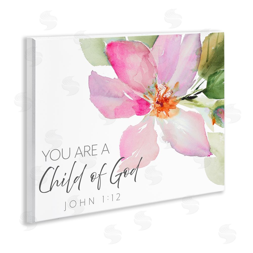 Sundance Graphics Child Of God Pink Flower Wall Plaque Printed Art