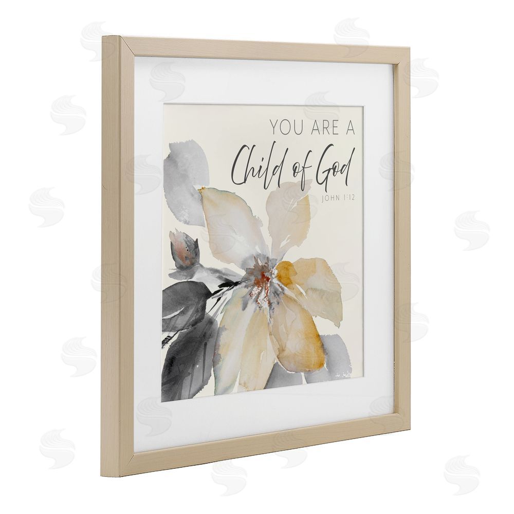 Sundance Graphics Child Of God Flower Birch Framed Print Under Glass Wall Art
