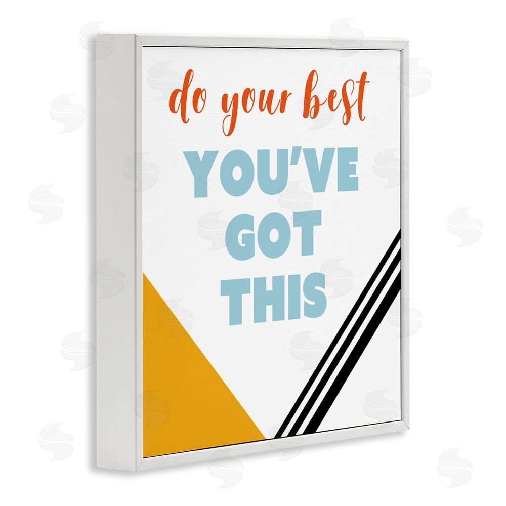 Sundance Graphics Do Your Best You've Got This White Framed Giclee Wall Art Print