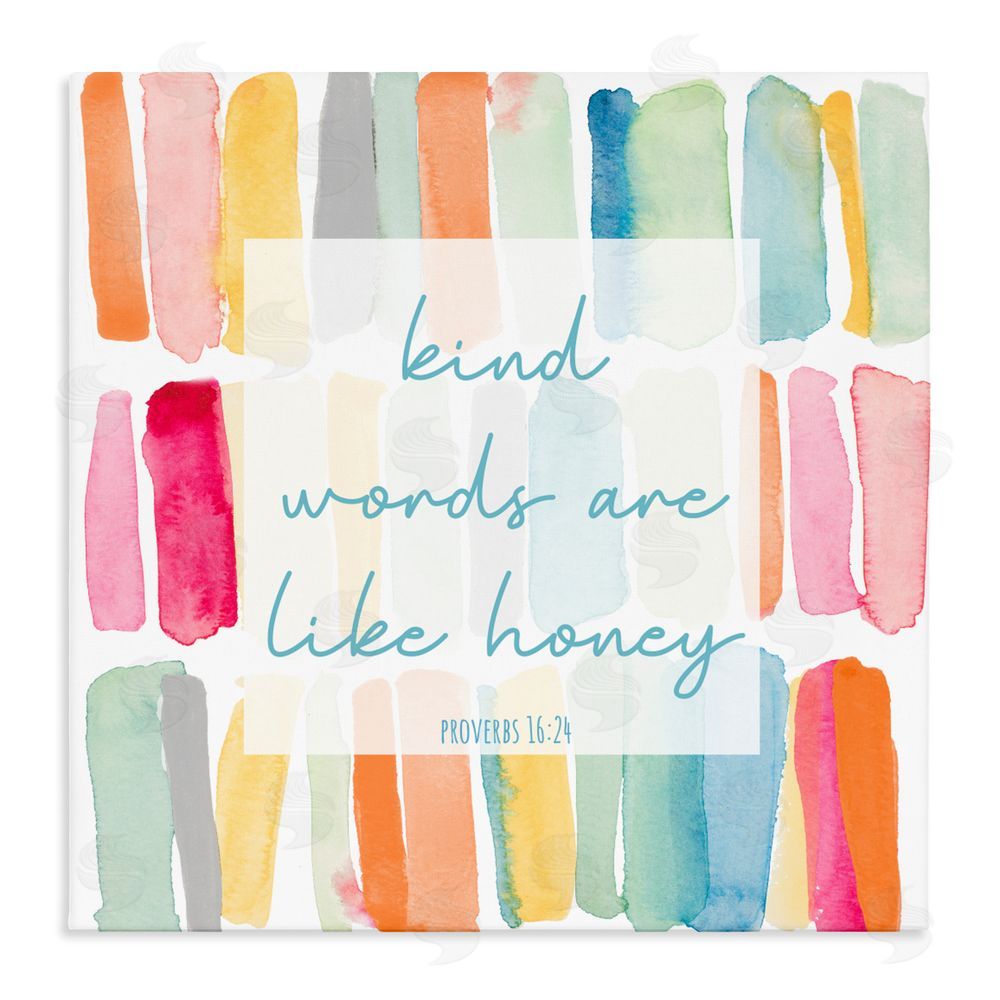 Sundance Graphics Kind Words Are Like Honey Canvas Wall Art Print