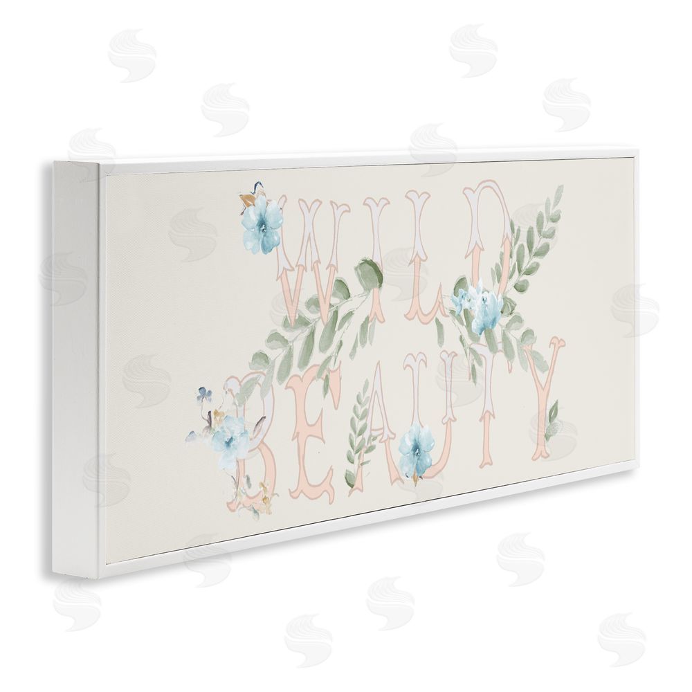 Sundance Graphics Wild Beauty Florals White Framed Giclee Wall Art Print