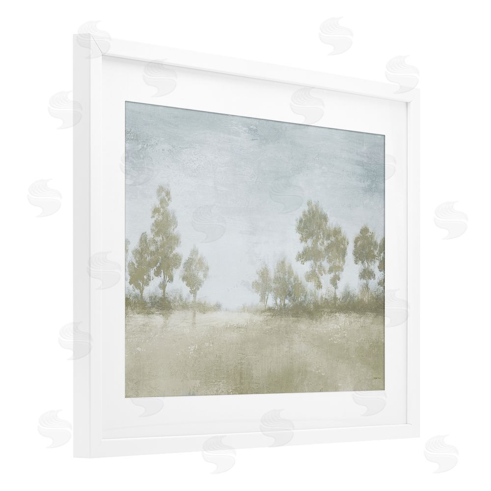 Michael Marcon Soft Distant Valley Landscape White Framed Print Under Glass Wall Art