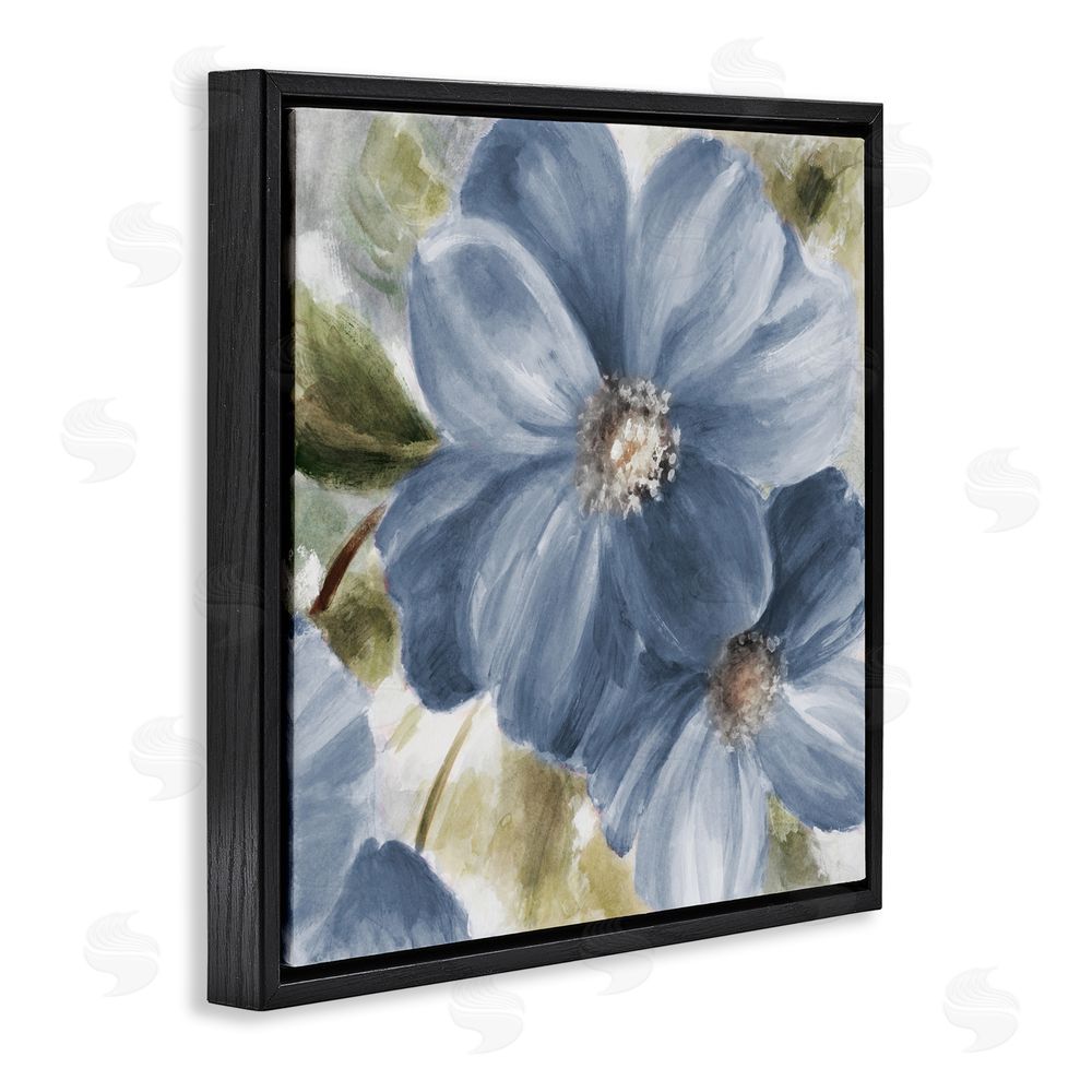 Lanie Loreth Walk in Blue Beauty Black Floating Frame Canvas Wall Art Print