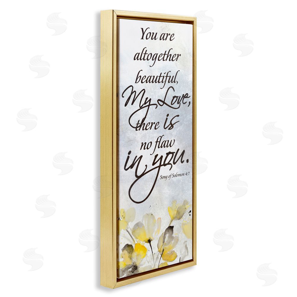 Lanie Loreth There Is No Flaw In You Gold Floating Frame Canvas Wall Art Print