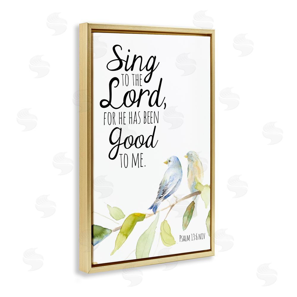 Lanie Loreth Sing To The Lord Gold Floating Frame Canvas Wall Art Print