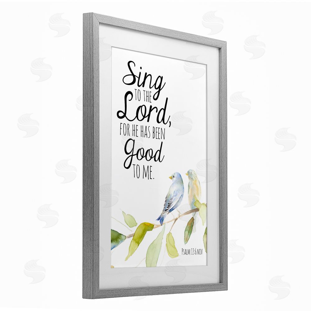 Lanie Loreth Sing To The Lord Gray Framed Print Under Glass Wall Art
