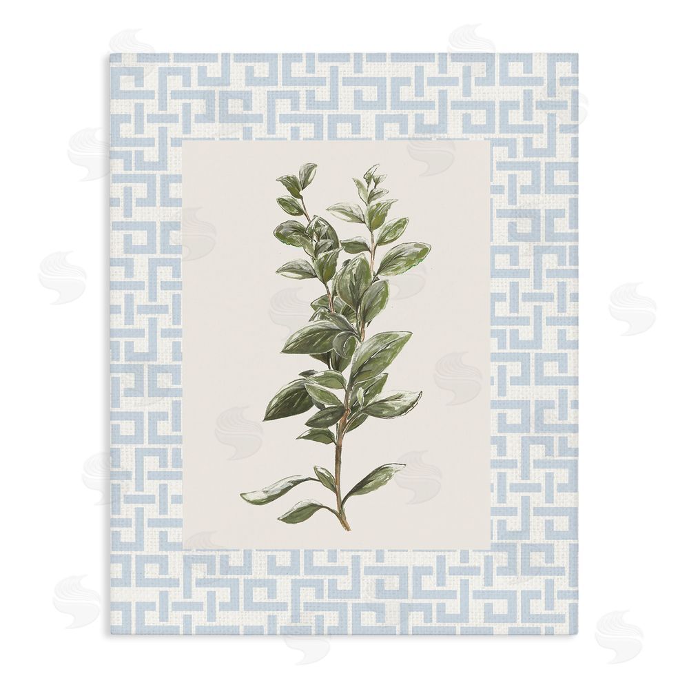 Sundance Graphics Fresh Herb on Geometric Canvas Wall Art Print