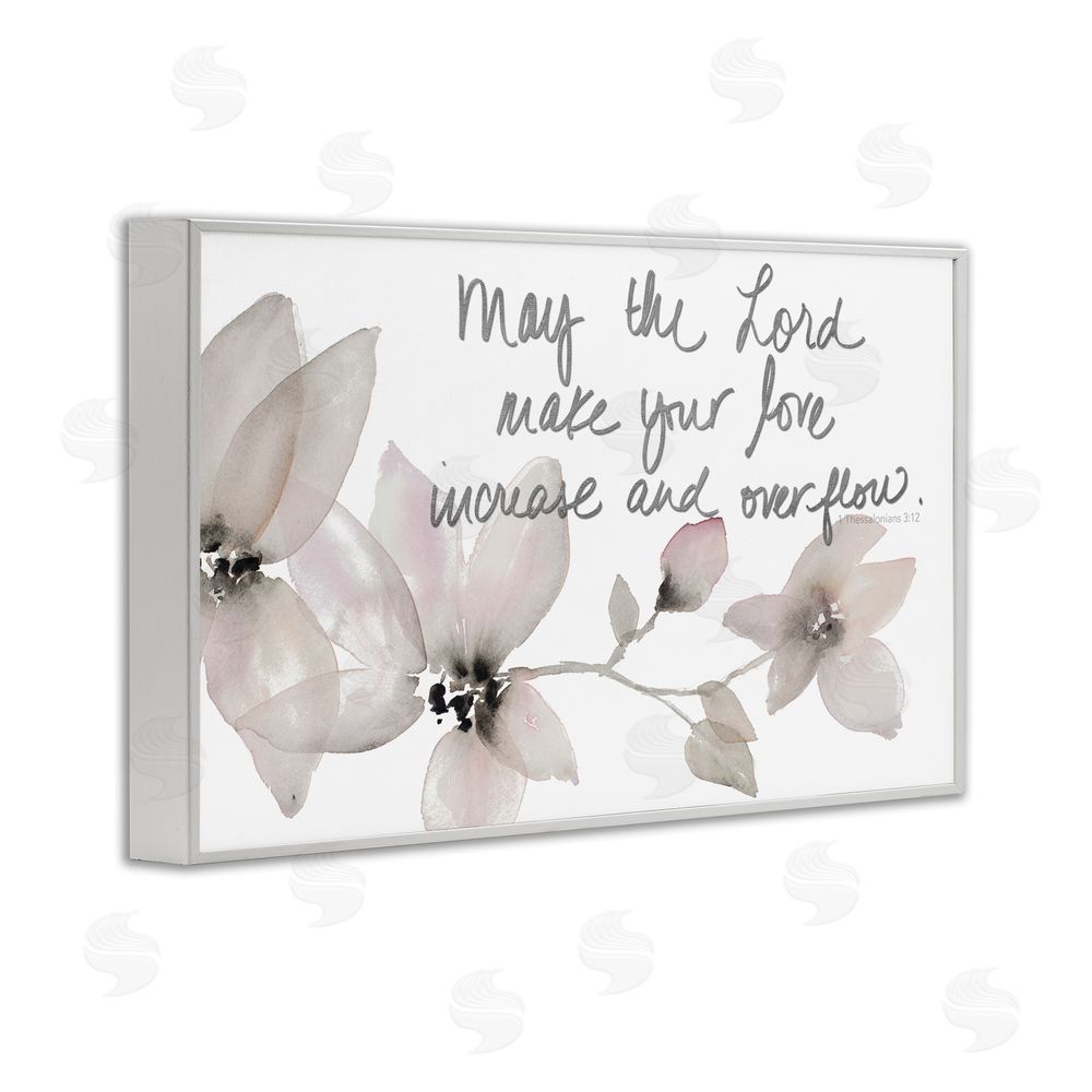 Sundance Graphics Love Increase & Overflow White Framed Giclee Wall Art Print
