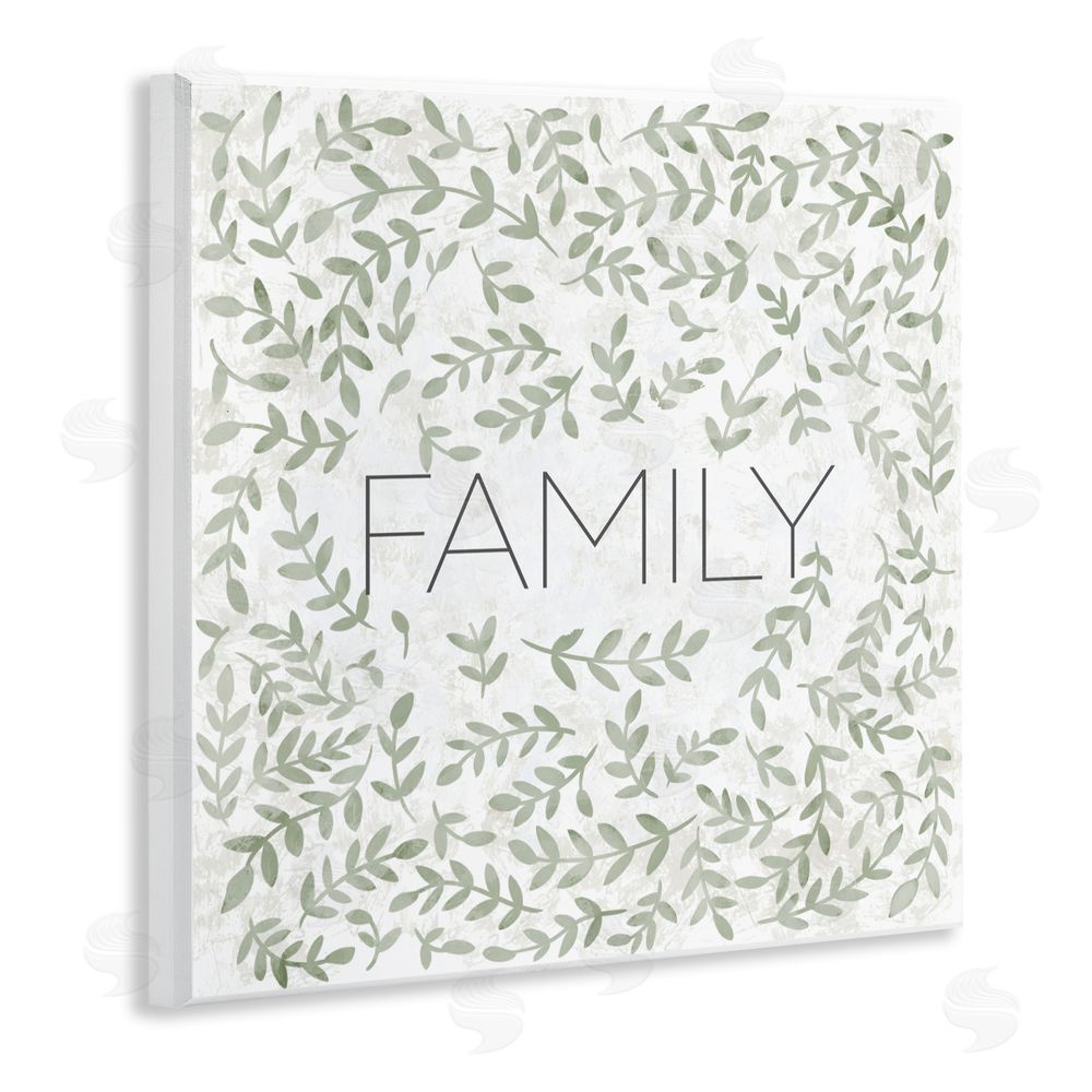 Sundance Graphics Curved Ivy Sprigs Family Wall Plaque Printed Art