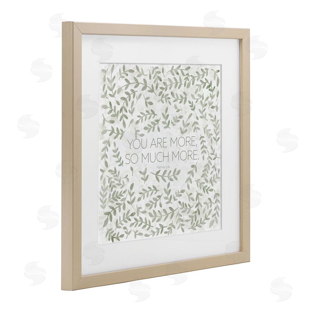 Sundance Graphics Curved Ivy Sprigs Proverb Birch Framed Print Under Glass Wall Art
