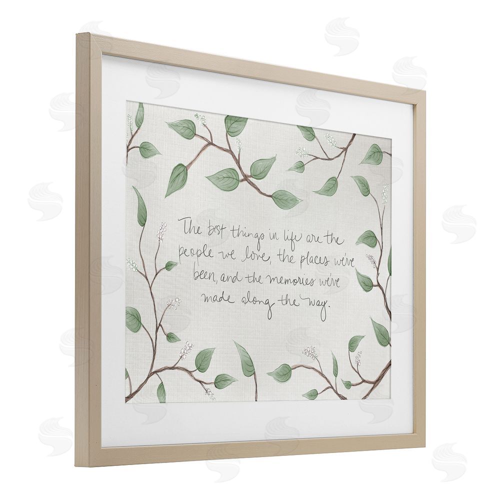 SD Graphics Studio The Best Things In Life Birch Framed Print Under Glass Wall Art