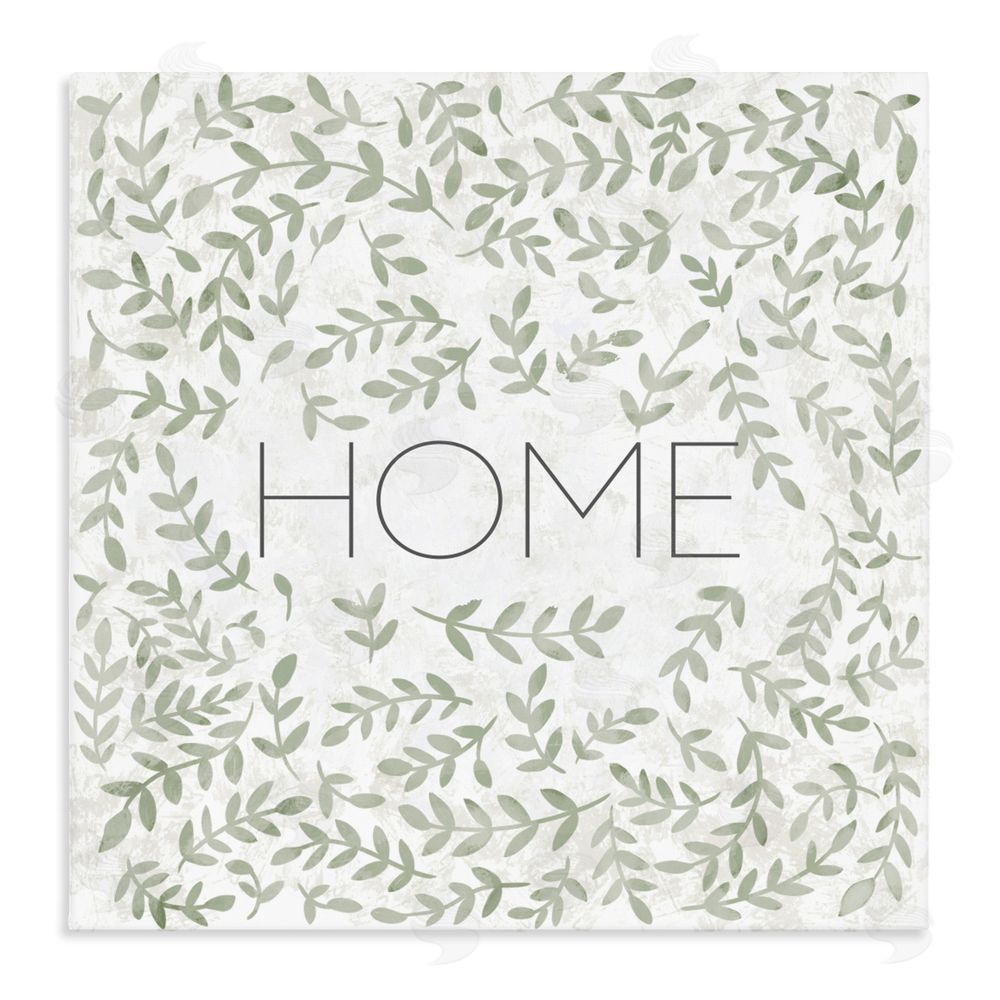 Sundance Graphics Curved Ivy Sprigs Greenery Canvas Wall Art Print