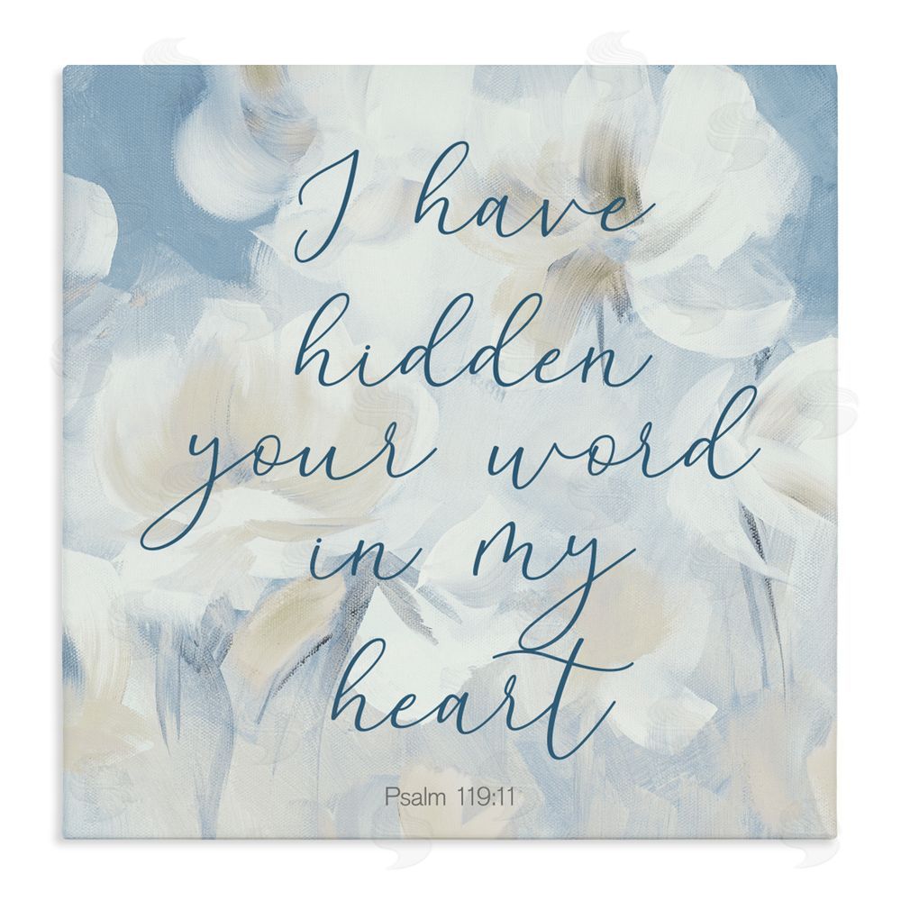 Sundance Graphics Hidden Your Word In My Heart Canvas Wall Art Print