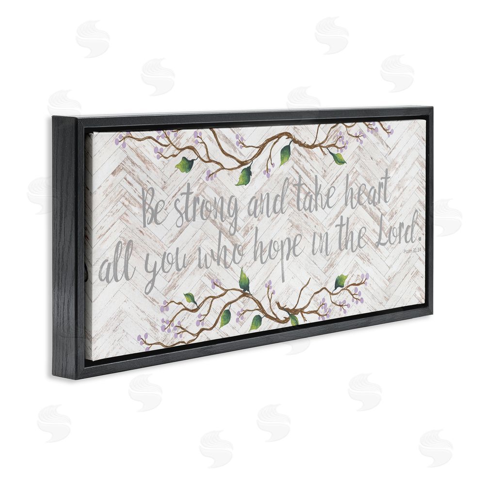 Sundance Graphics All You Who Hope Black Floating Frame Canvas Wall Art Print