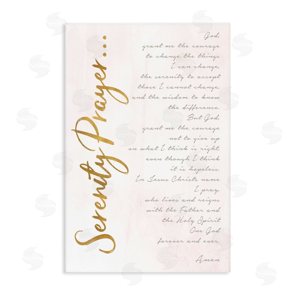 Anna Quach Serenity Prayer Scripture Stretched Canvas Wall Art Print