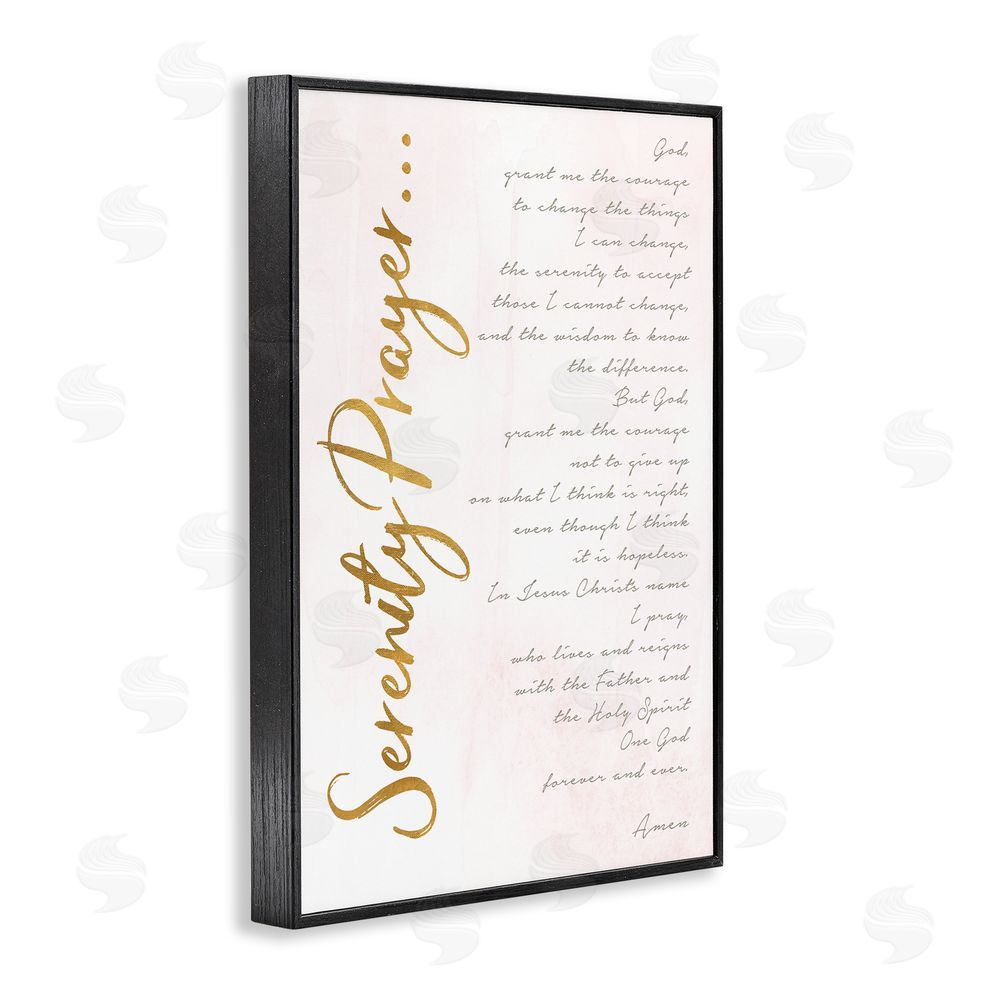Anna Quach Serenity Prayer Scripture Black Framed Giclee Wall Art Print