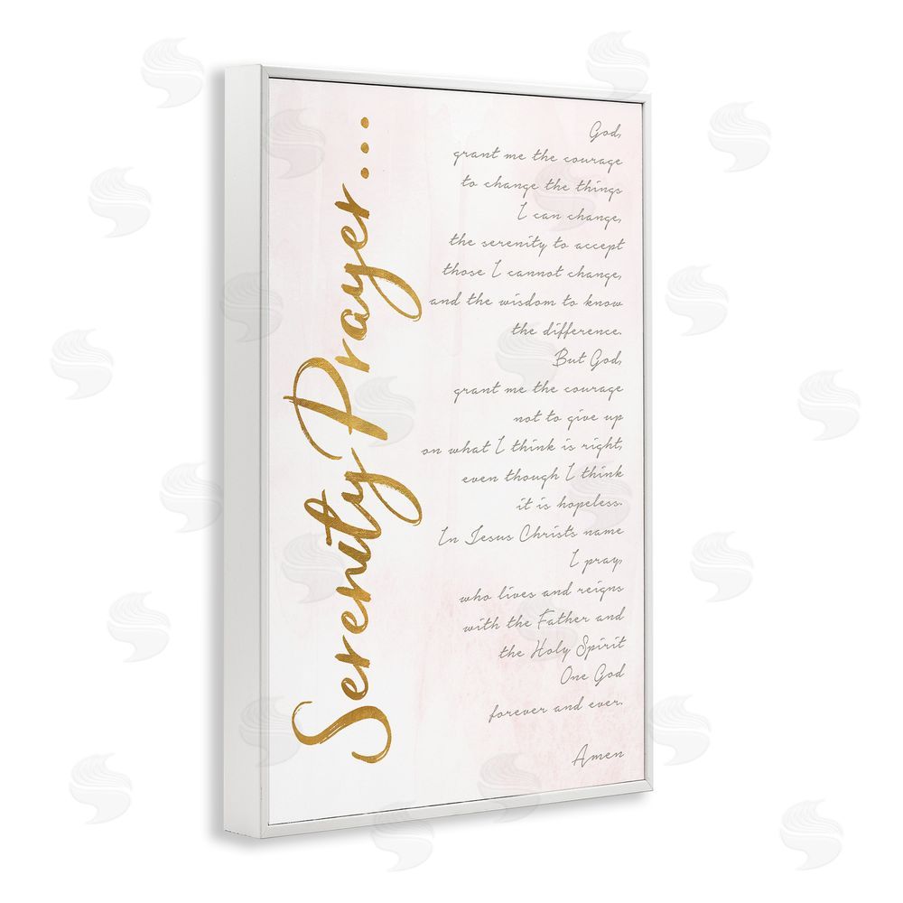 Anna Quach Serenity Prayer Scripture White Framed Giclee Wall Art Print