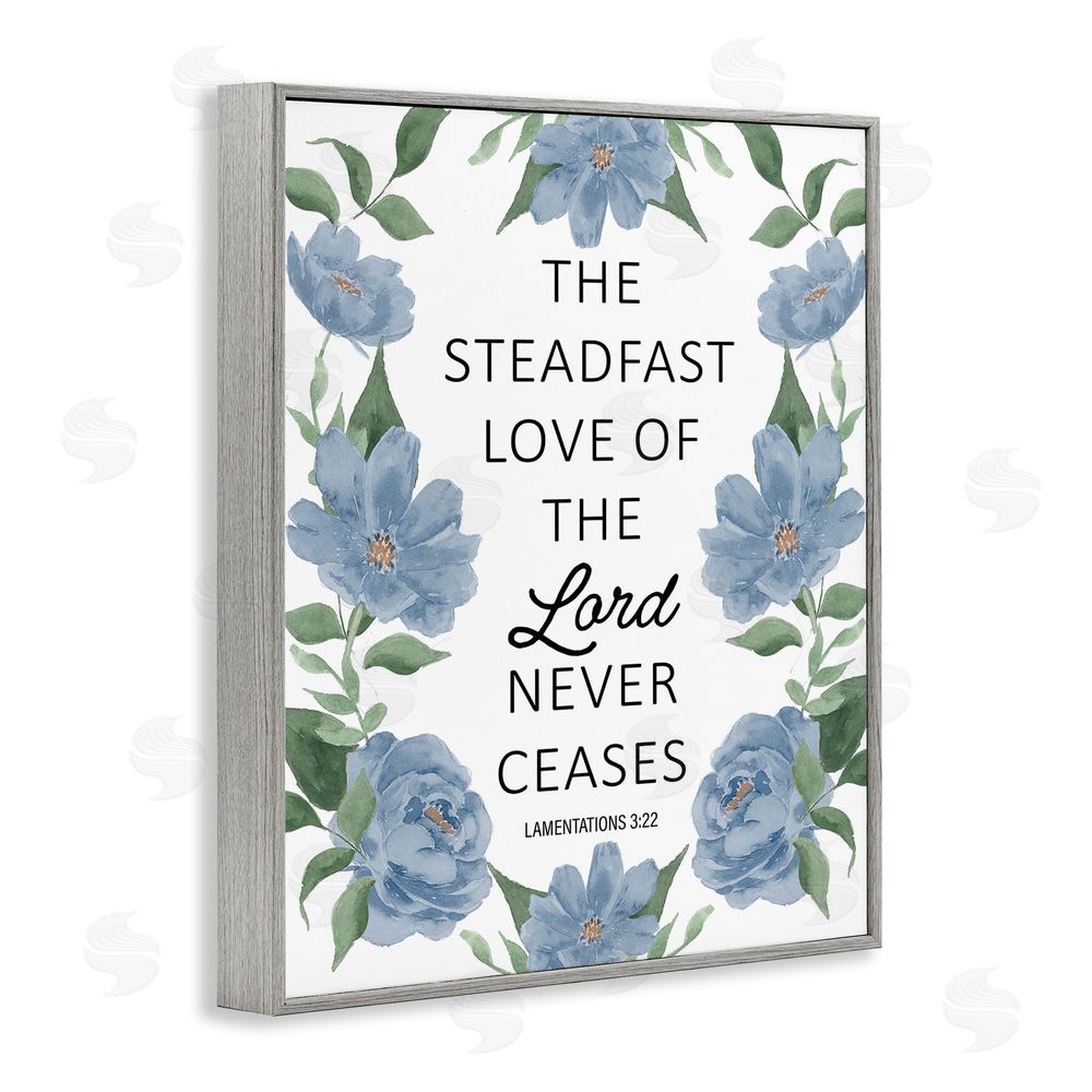Lucille Price Steadfast Love Of The Lord Gray Framed Giclee Wall Art Print