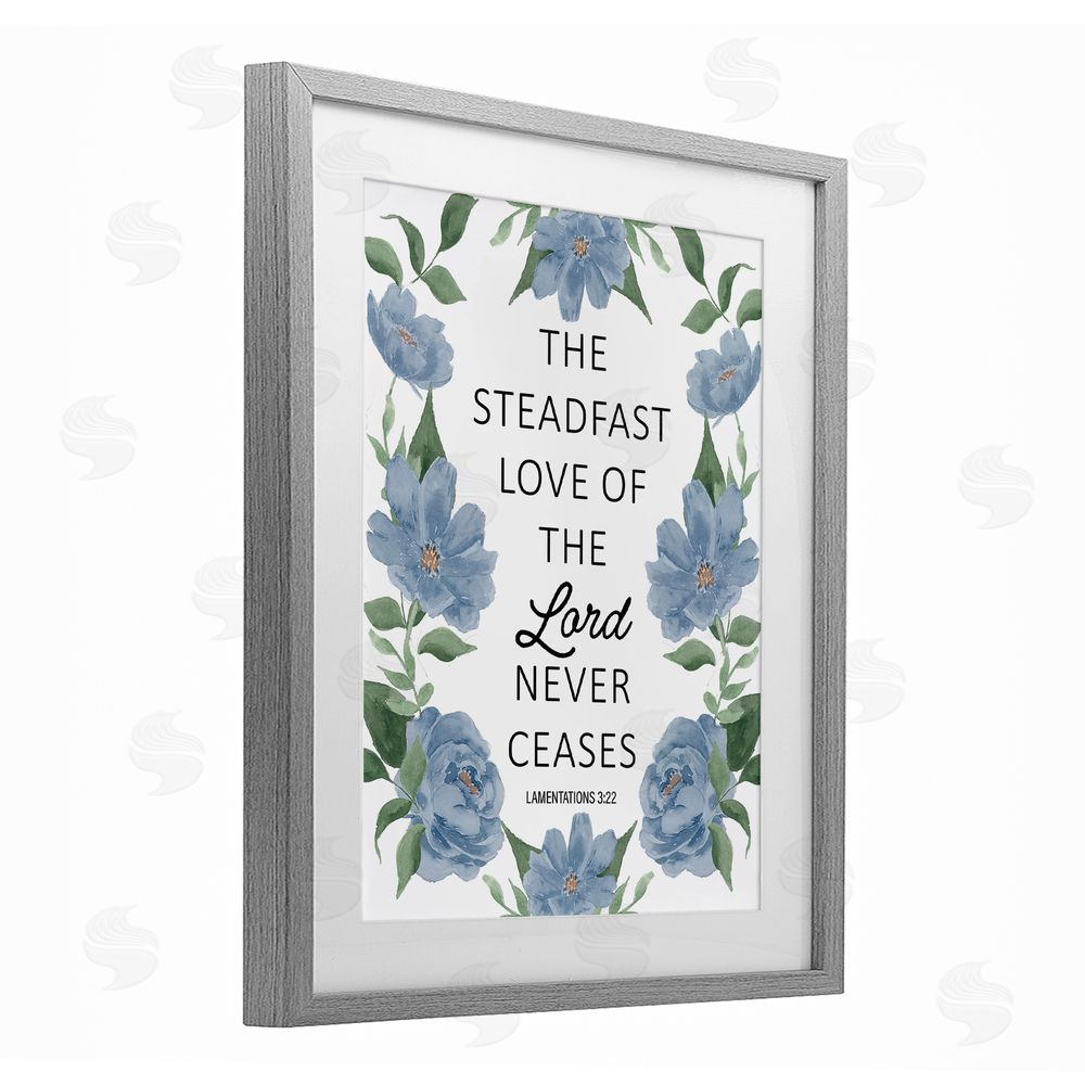 Lucille Price Steadfast Love Of The Lord Gray Framed Print Under Glass Wall Art