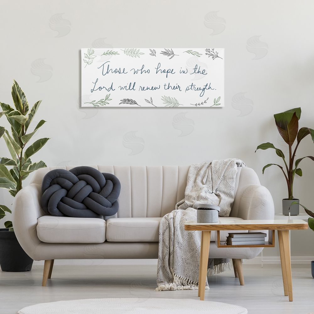 SD Graphics Studio Renew Their Strength Stretched Canvas Wall Art in Room