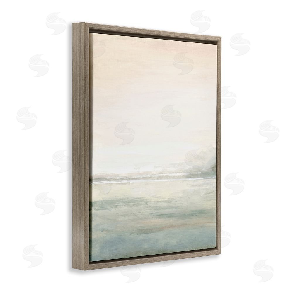 Sundance Graphics Light Fog Atmosphere Brown Floating Frame Canvas Wall Art Print