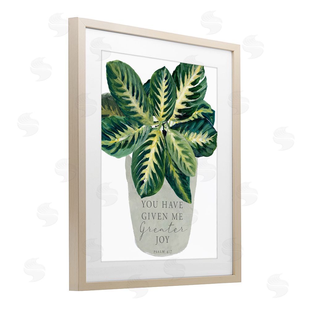 Lanie Loreth Prayer & House Plant Birch Framed Print Under Glass Wall Art
