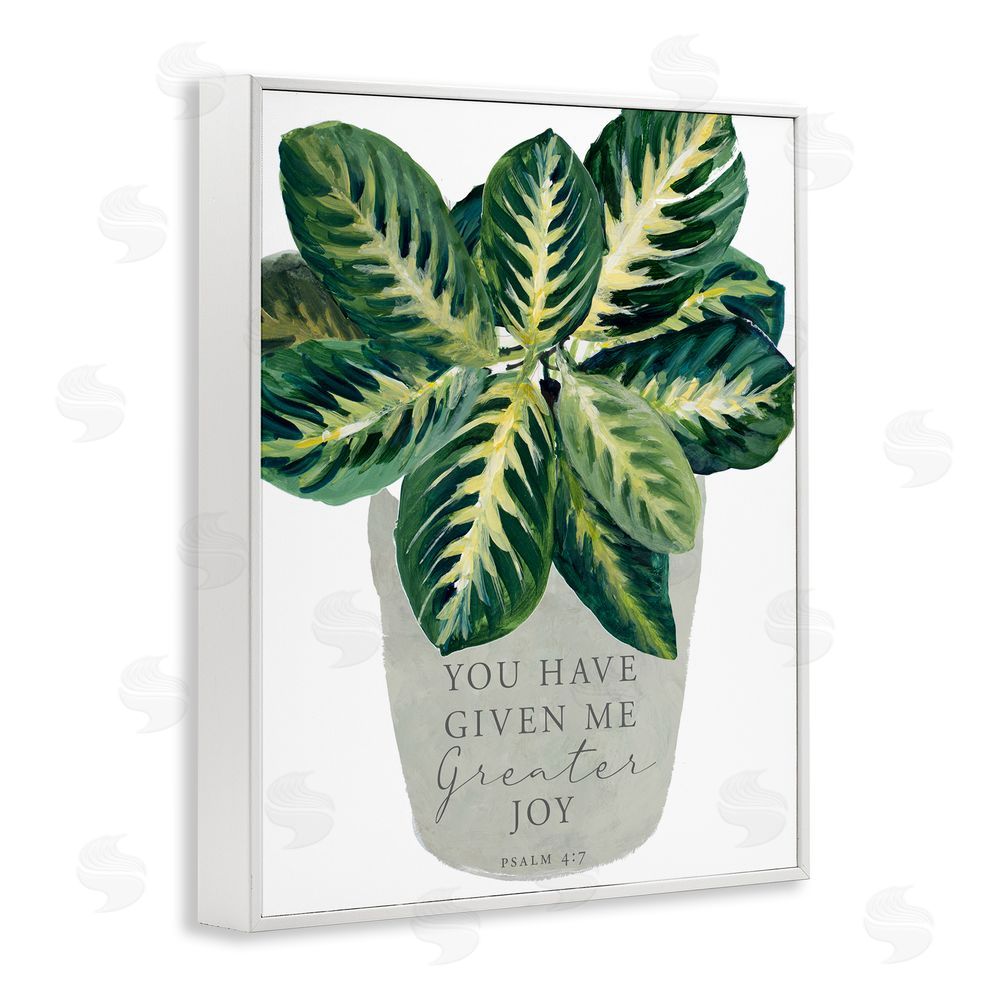 Lanie Loreth Prayer & House Plant White Framed Giclee Wall Art Print