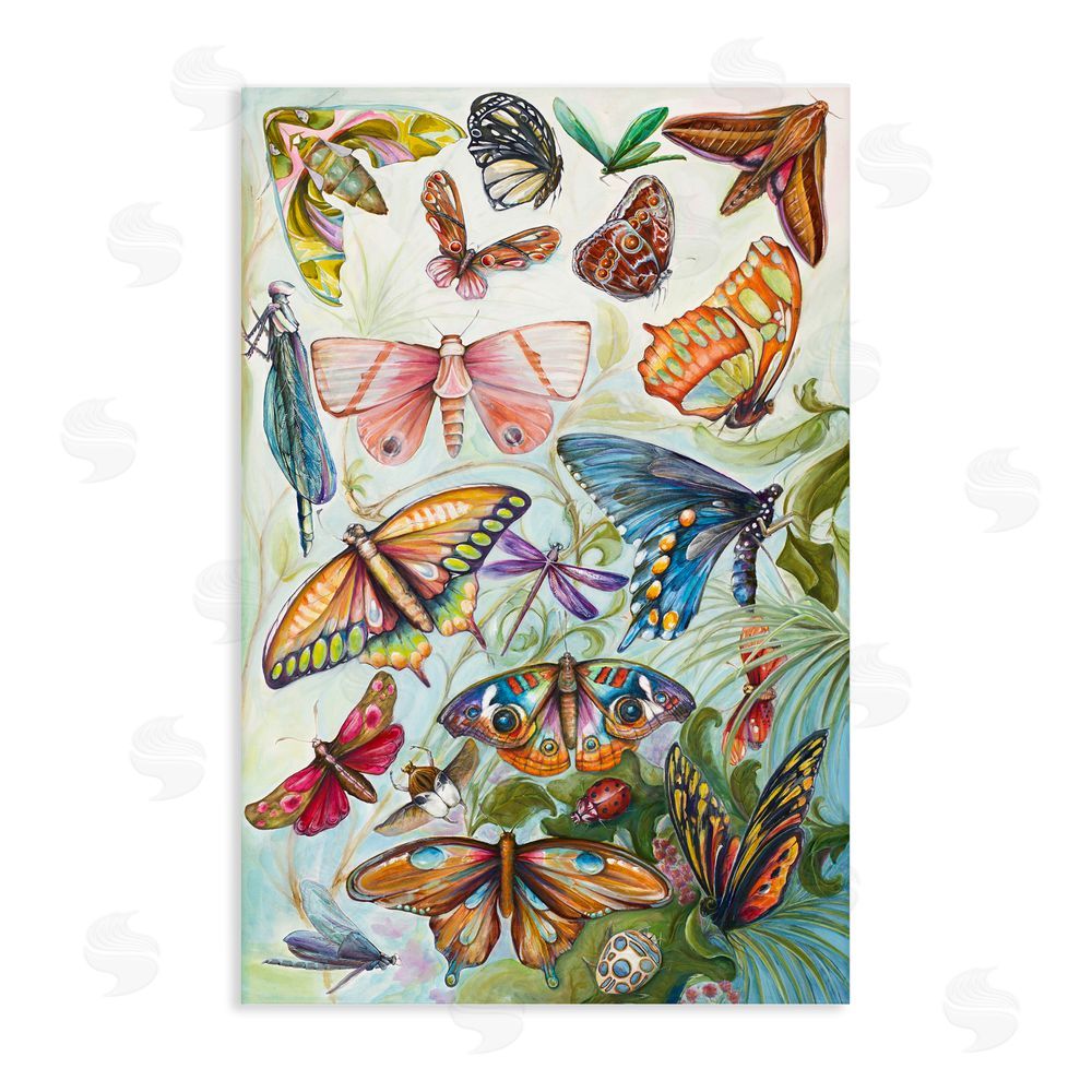 Sundance Graphics Colorful Butterfly Conservatory Canvas Wall Art Print