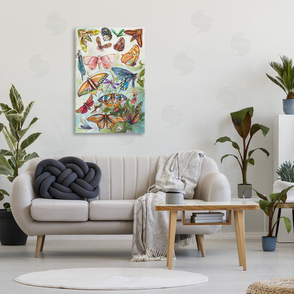 Sundance Graphics Colorful Butterfly Conservatory Canvas Wall Art Print in Room