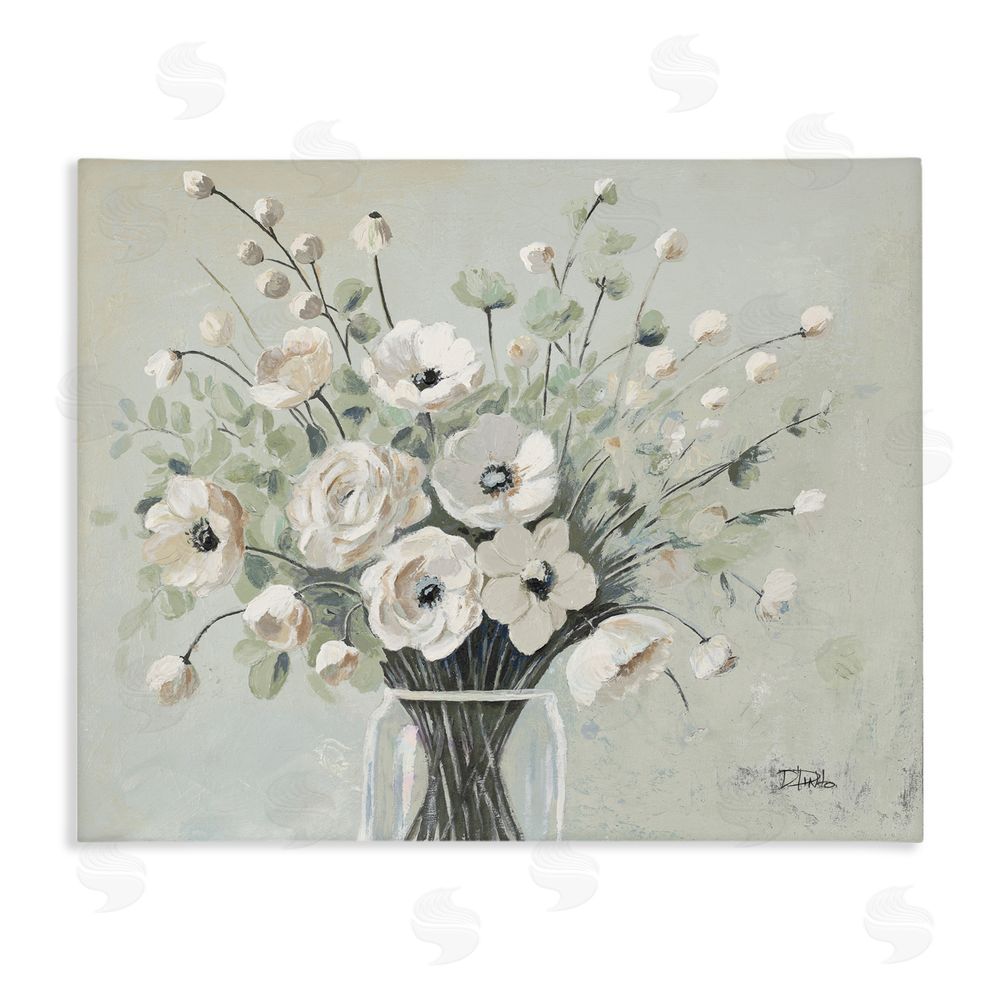 Patricia Pinto Siempre Bella Bouquet Stretched Canvas Wall Art Print