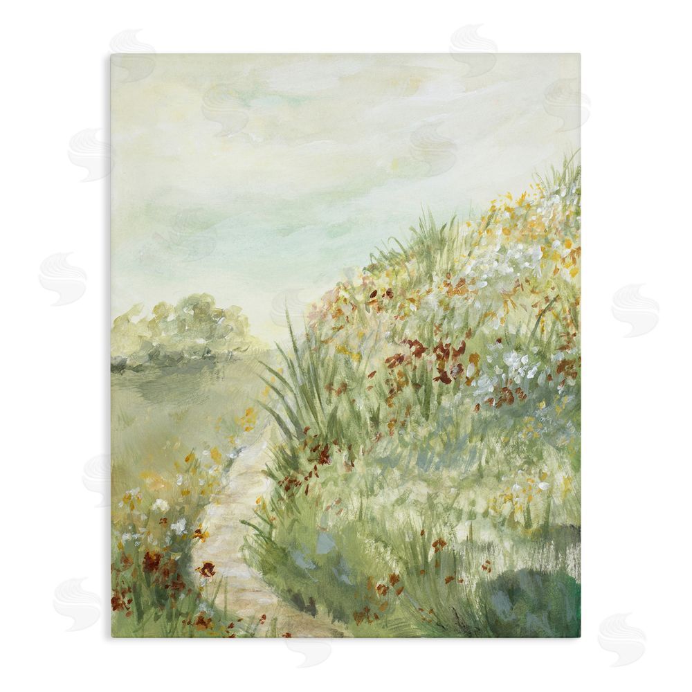 Lanie Loreth Hilltop Blooms & Winding Trail Stretched Canvas Wall Art