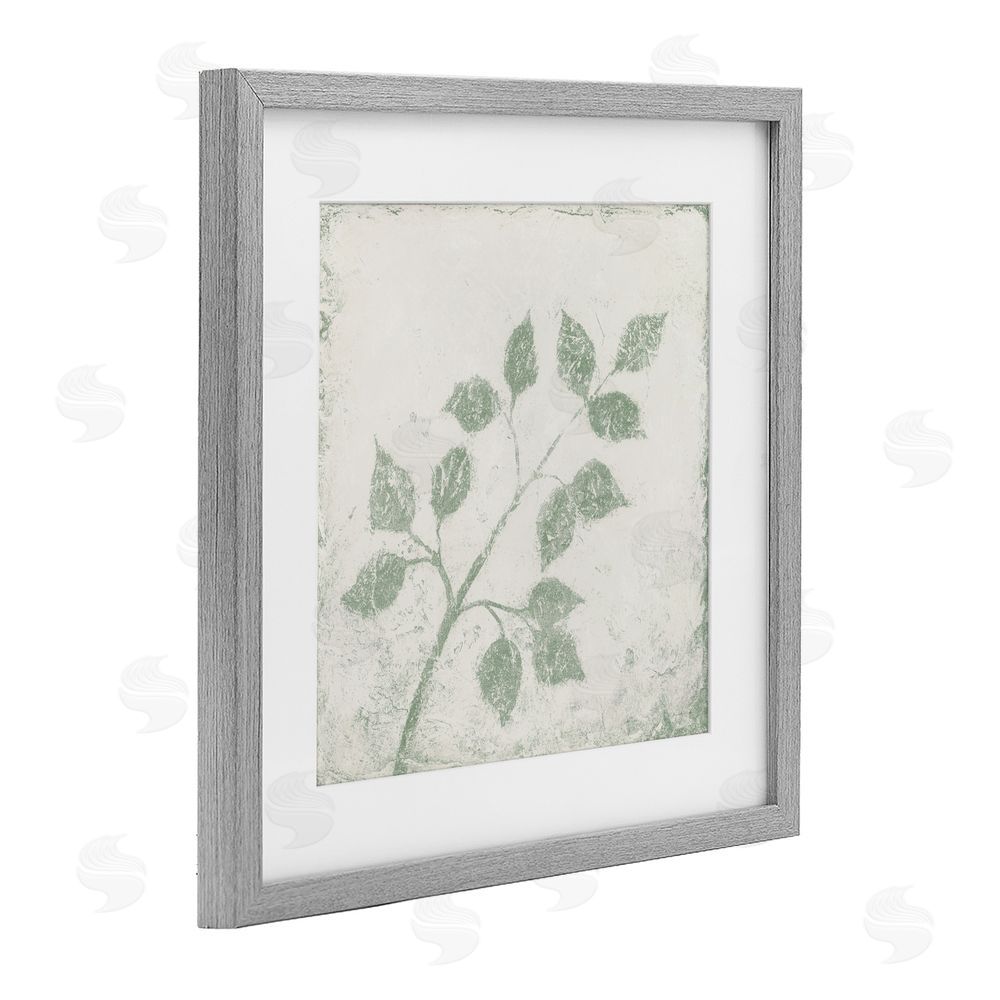 Michael Marcon November Leaves Tree Branches Gray Framed Print Under Glass Wall Art