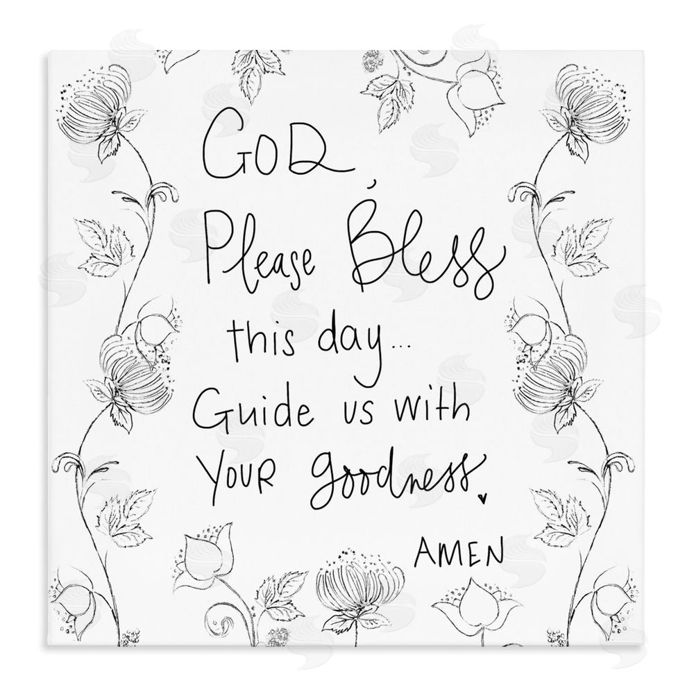 Sundance Graphics God Bless This Day Canvas Wall Art Print